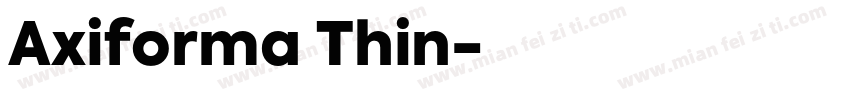 Axiforma Thin字体转换